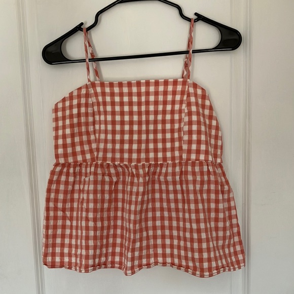 Wild Fable Gingham Babydoll Top - Picture 1 of 7